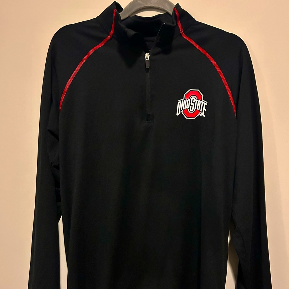 Black Ohio State Quarter Zip